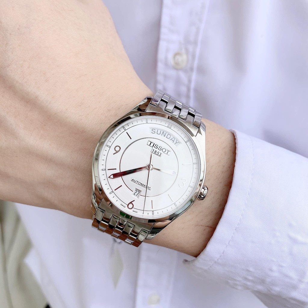 Đồng hồ nam chính hãng Tissot T038.430.11.037.00 - Máy cơ automatic - Mặt kính Sapphire Chính Hãng