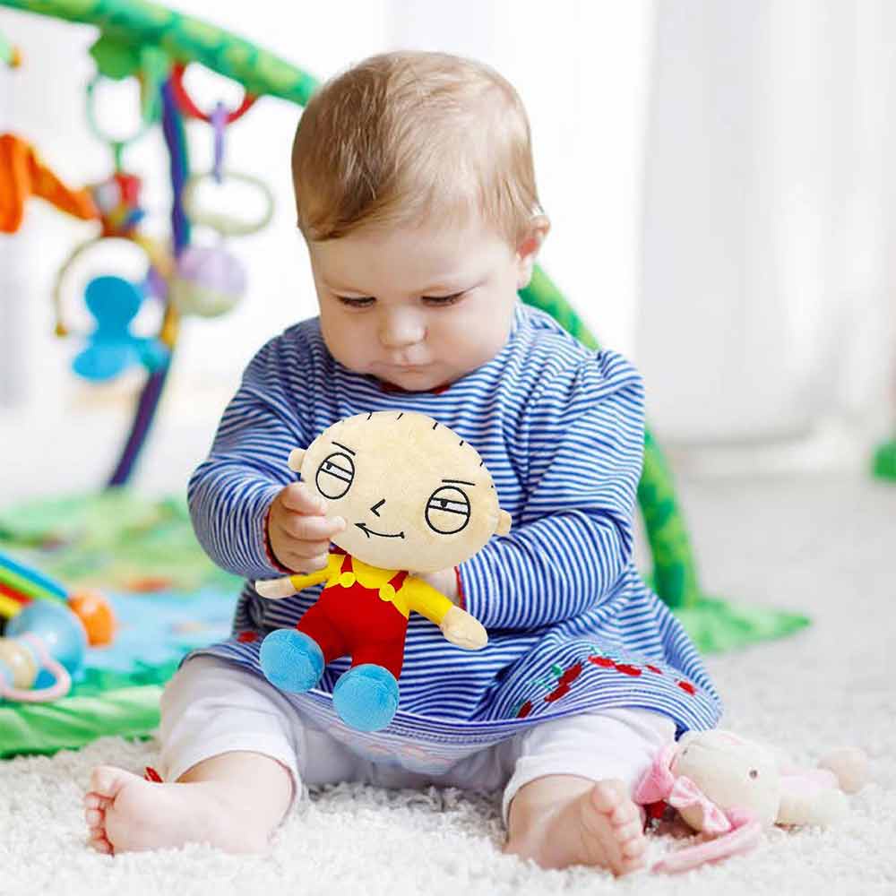 Large Family Guy Stewie Griffin Red Overalls Plush Stuffed Toy