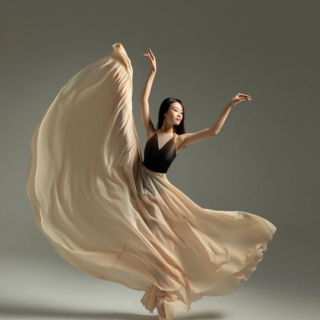 Chân Váy Múa Dáng Xòe Rộng 720 Độ Phong Cách Cổ Điển Cho Nữ