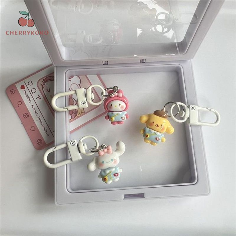 🍒🍒Cherrykoko Móc Chìa Khóa Hình Mèo Sanrio My Melody Kitty Dễ Thương Mới