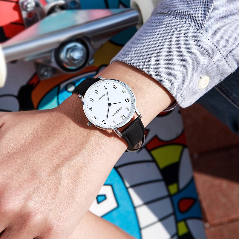 Đồng Hồ Đeo Tay Kiểu Dáng Đơn Giản Cho Cặp Đôi