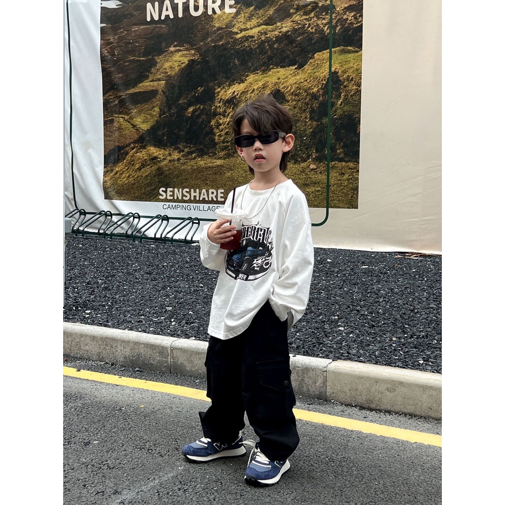 Quần kaki túi hộp cho bé trai QB644 size 90-140 nắp túi có cúc, thời trang trẻ em phong cách Hàn Quốc