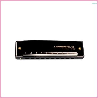 Diatonic Blues Harmonica - Key of C - 10 Holes 20 Tones - Stainless Steel Shell - For Beginners and Adults
