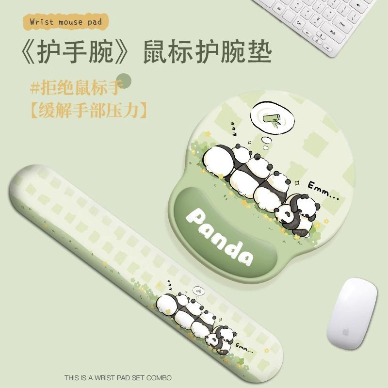 Miếng Lót Chuột Máy Tính Có Đệm Cổ Tay Bằng Silicon Hoạt Hình Dễ Thương