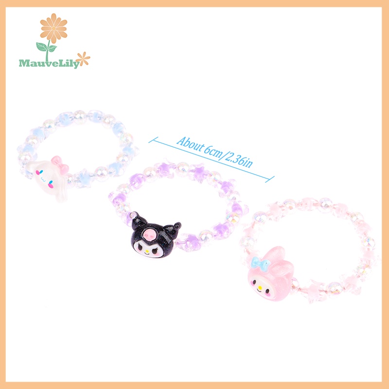 Lily cinnamoroll kuromi my melody Vòng Tay Pha Lê Dễ Thương Làm Quà Tặng Sinh Nhật Cho Bạn Gái