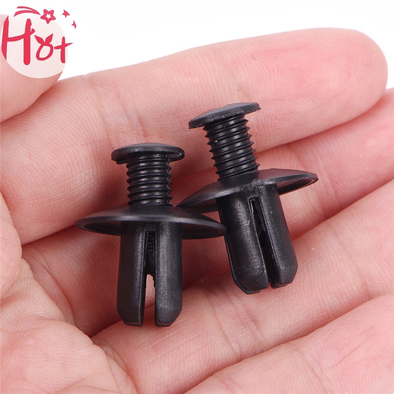 FENDER Set 50 Kẹp Nhựa Màu Đen 8mm Giữ Tấm Chắn Bùn Xe Hơi Vners vn
