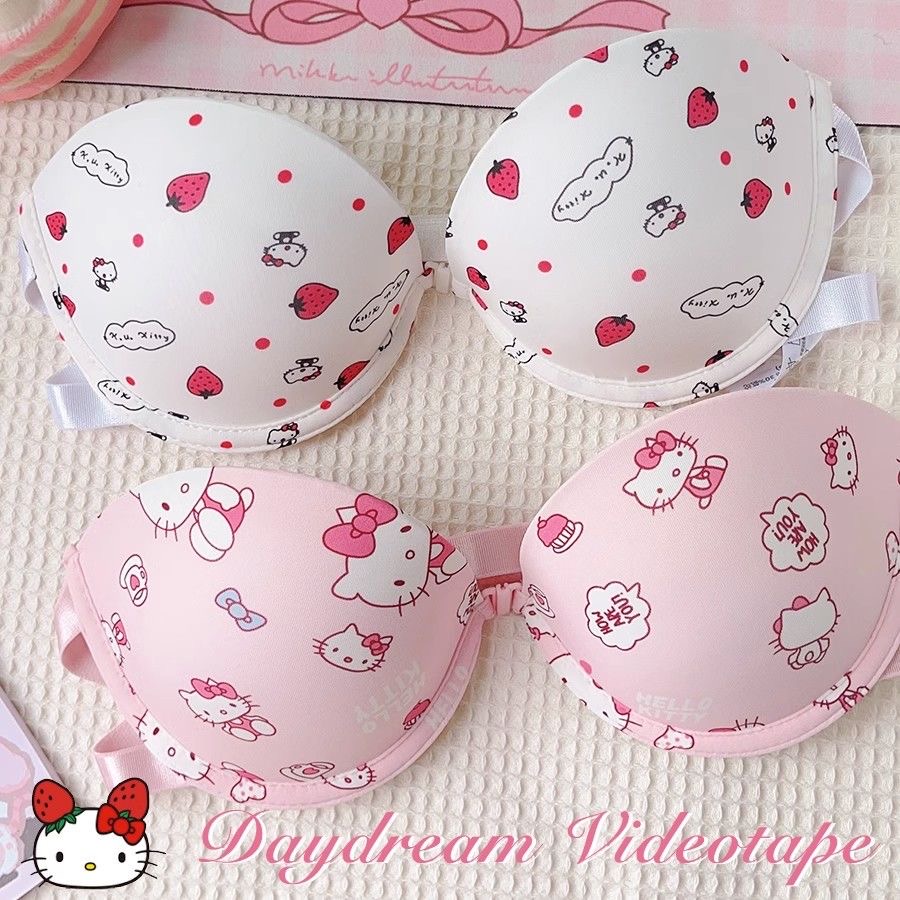 Áo Ngực Cài Nút Phía Trước Họa Tiết Hoạt Hình Dễ Thương Quyến Rũ Cho Nữ