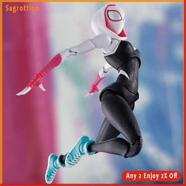 Mô Hình Nhân Vật Người Nhện Hoạt Hình shf spider-gwen Quà Tặng Trang Trí