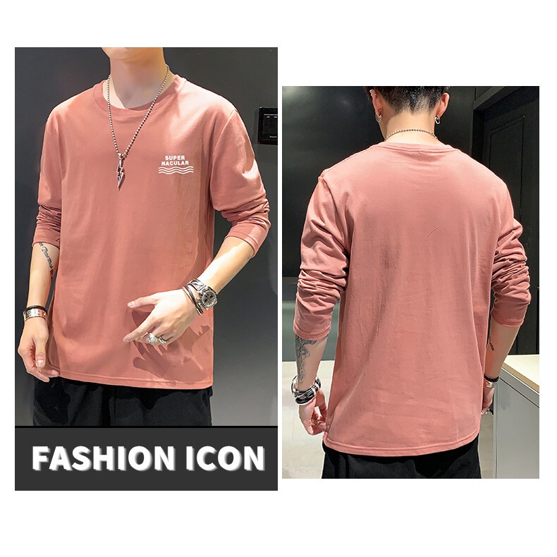 Áo Nỉ Nam Dài Tay Cổ Tròn Thời Trang Hàn