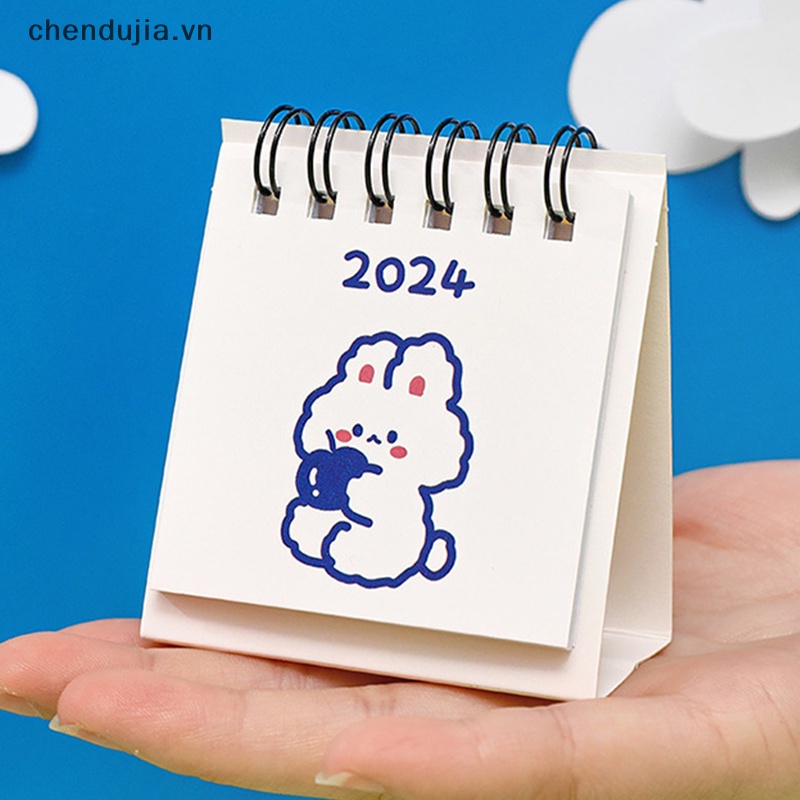 Lịch Năm 2024 mini Để Bàn Họa Tiết Hoạt Hình Dễ Thương Bắt Mắt Sành Điệu