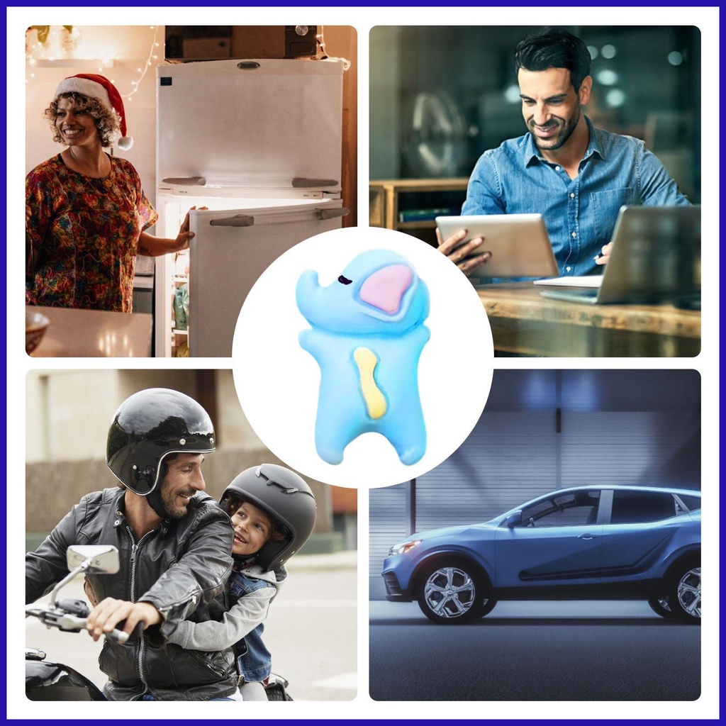 Dễ Thương Phụ Kiện Trang Trí Nội Thất Xe Hơi Hình Chú Voi Hoạt Hình Đáng Yêu