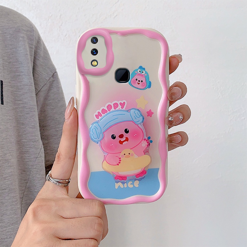 Ốp lưng vivo v9 / y85 Dễ Thương Ốp Điện Thoại Chống Sốc Họa Tiết Hoạt Hình 3d Thời Trang Cho vivo v9 / y85