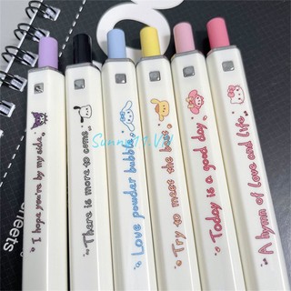 Bút mực gel Rcynview ngòi 0.5mm nhanh khô họa tiết Kuromi Cinnamoroll dễ thương cho học sinh