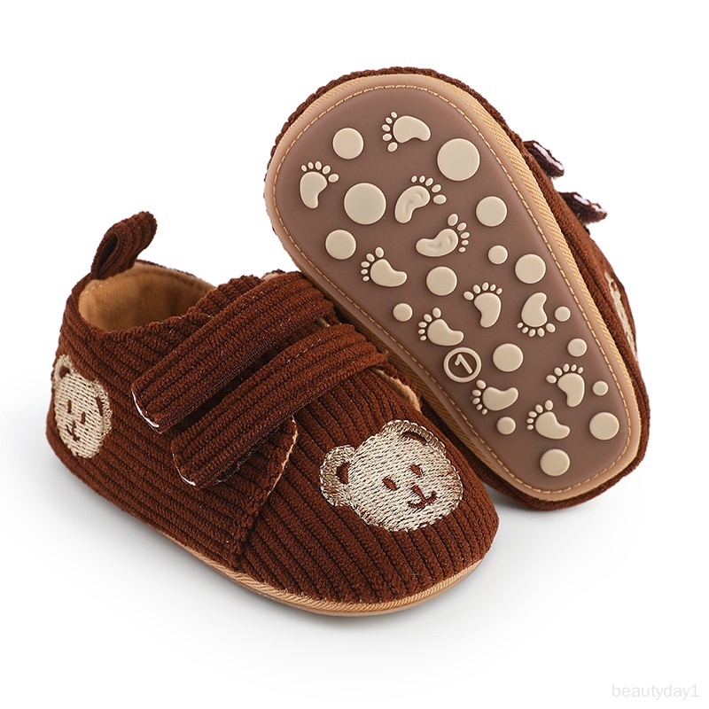 Giày Đế Mềm Chống Trượt Họa Tiết Sọc Thời Trang Xuân Thu Cho Bé