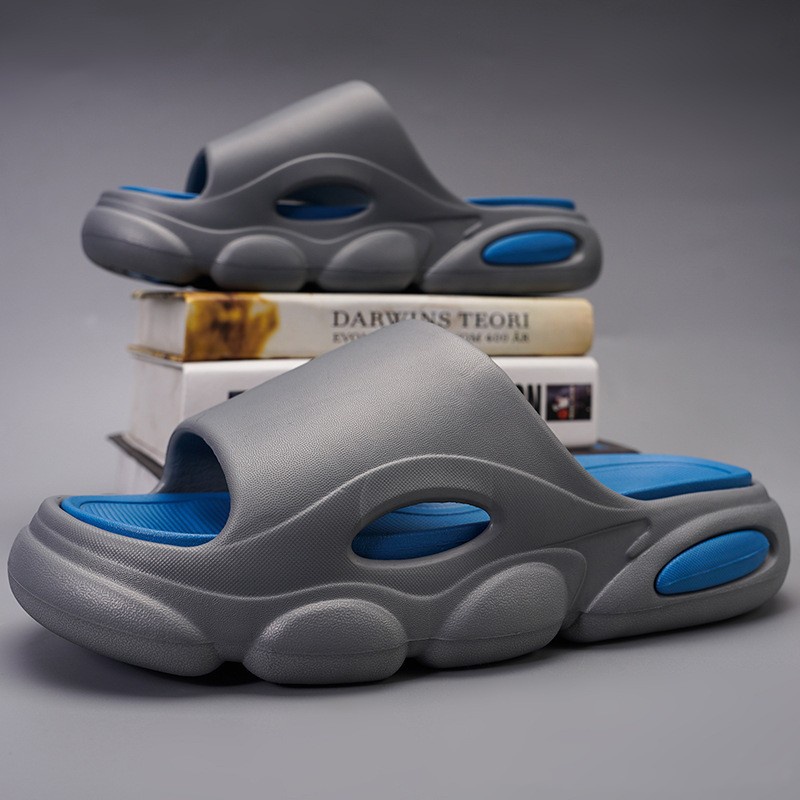 Dép quai ngang đế dày chống trượt nhiều màu sắc thời trang mùa hè cho nam và nữ  QAQ402