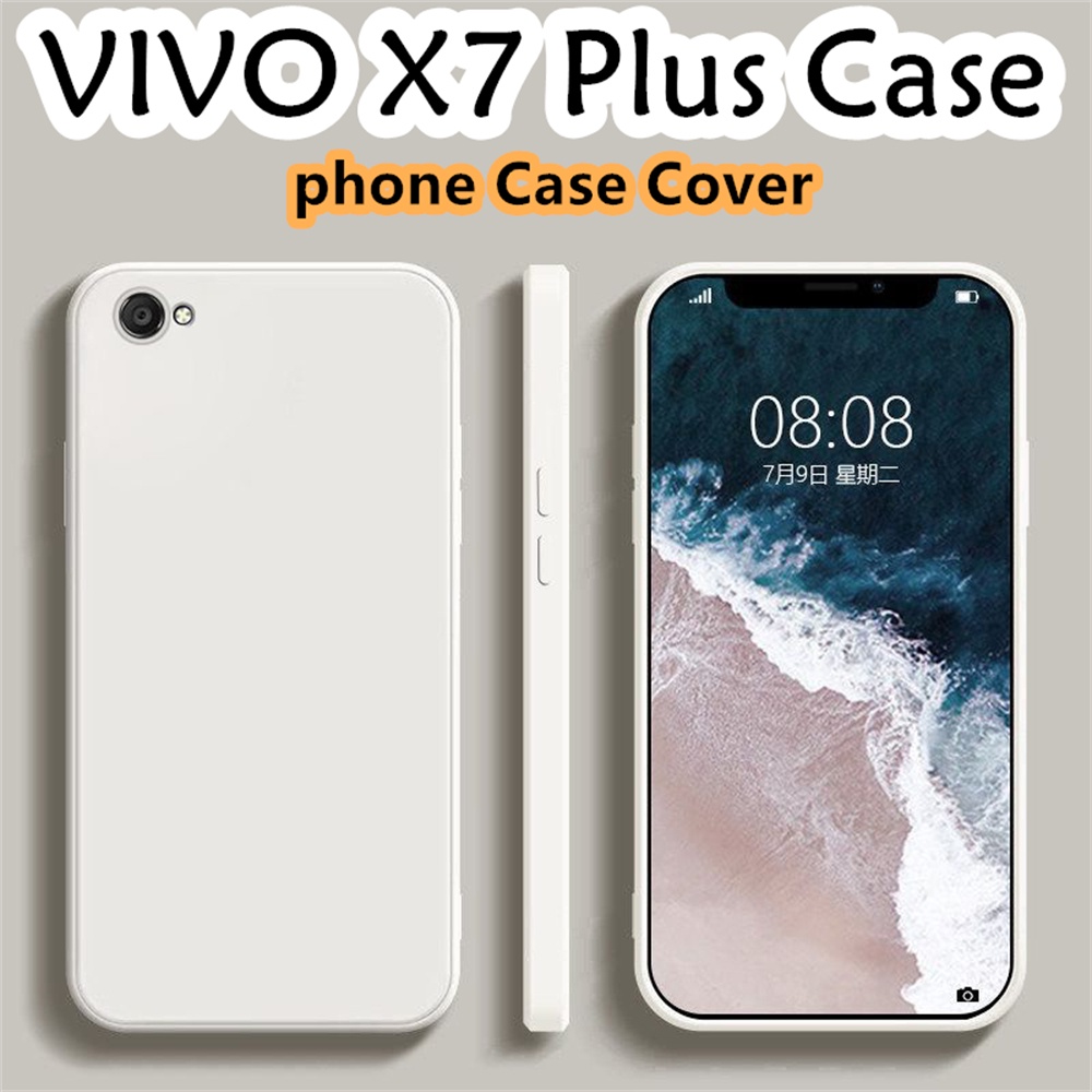 Ốp Điện Thoại Silicon Chống Mồ Hôi Màu Trơn Đơn Giản Cho vivo x7 plus