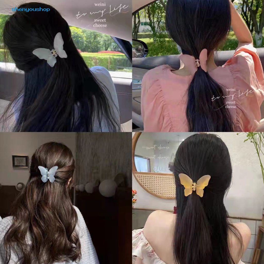 Kẹp Tóc Hình Bướm / Răng Chéo Thanh Lịch Thời Trang