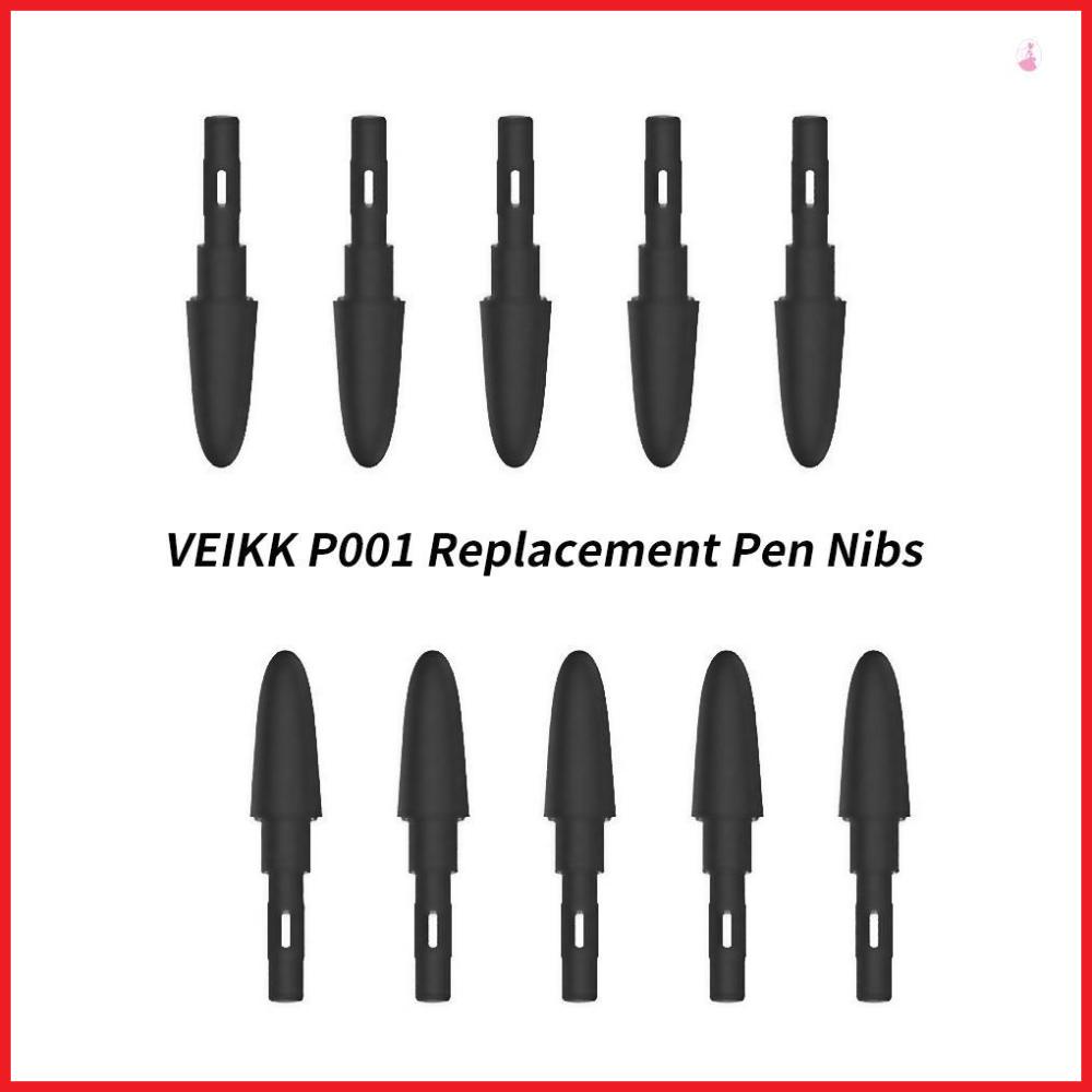 Veikk Set 10 Đầu Bút Thay Thế p001 Không Cần Bút stylus Cho veikk s640 a30