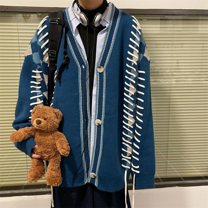 Mới Áo Khoác cardigan Dệt Kim Mềm Cao Cấp Thời Trang Xuân Thu Cho Nam