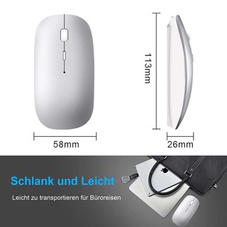 Wireless Mouse for MacBook Air Bluetooth Mouse for MacBook Pro Air Laptop MacBook Mac Windows Bluetooth Mouse for iPad
