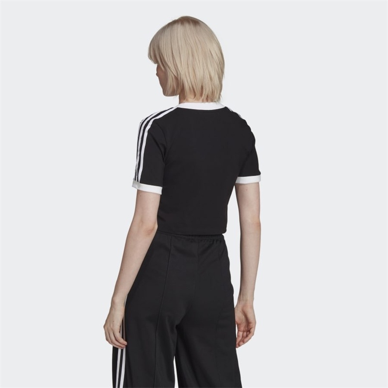 Áo Thun Nỉ Mềm Cổ Chữ v Thêu logo adidas Dáng Ôm Thoáng Khí hc2040 Cho Bạn Gái