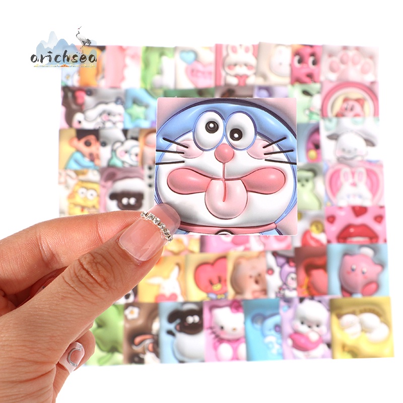 100 Miếng Dán 3d Lập Thể Hình kuromi my melody Dễ Thương Cho laptop Đồ Chơi Nữ Đáng Yêu Giảm Giá
