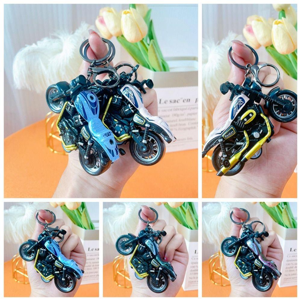 Shanhai Móc Chìa Khóa Mô Hình Xe Mô Tô mini Bằng Hợp Kim Kẽm