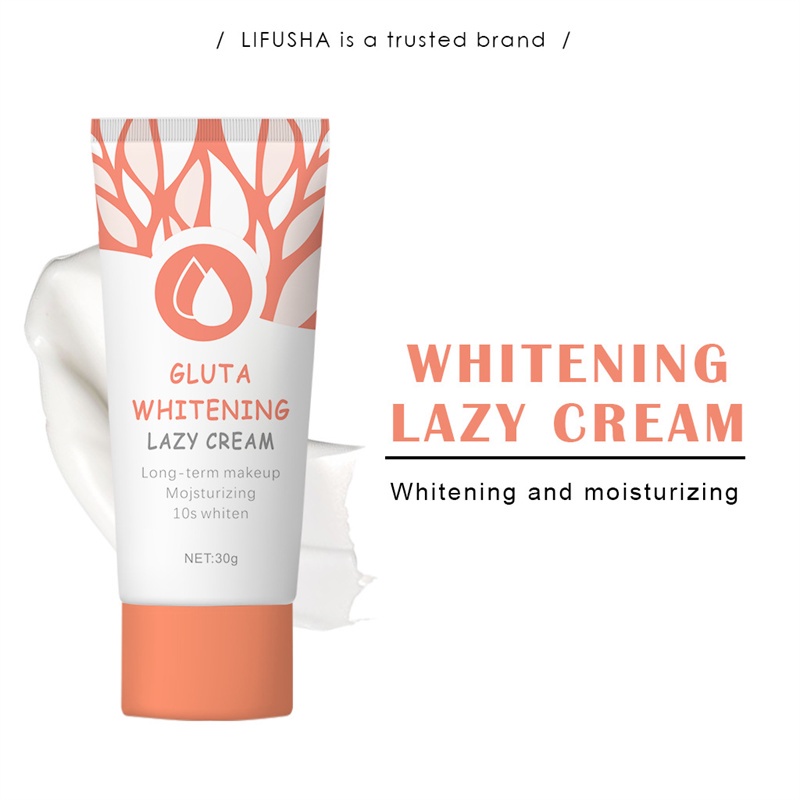Gluta Kem Dưỡng Trắng Da Mặt Làm Sáng Tông Màu Da 30G Thích Hợp Cho Người Lười Trang Điểm Lười Kem JULYSTAR