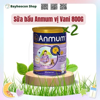 [Date 2025] Bộ 2 sản phẩm Sữa Bột Dành Cho Mẹ Bầu Anmum Materna 800g