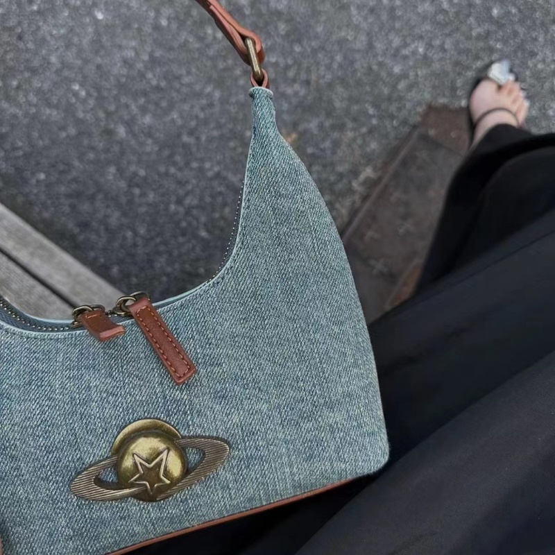Túi denim Xách Tay Phong Cách Mới Năm 2023 Dễ Phối Đồ