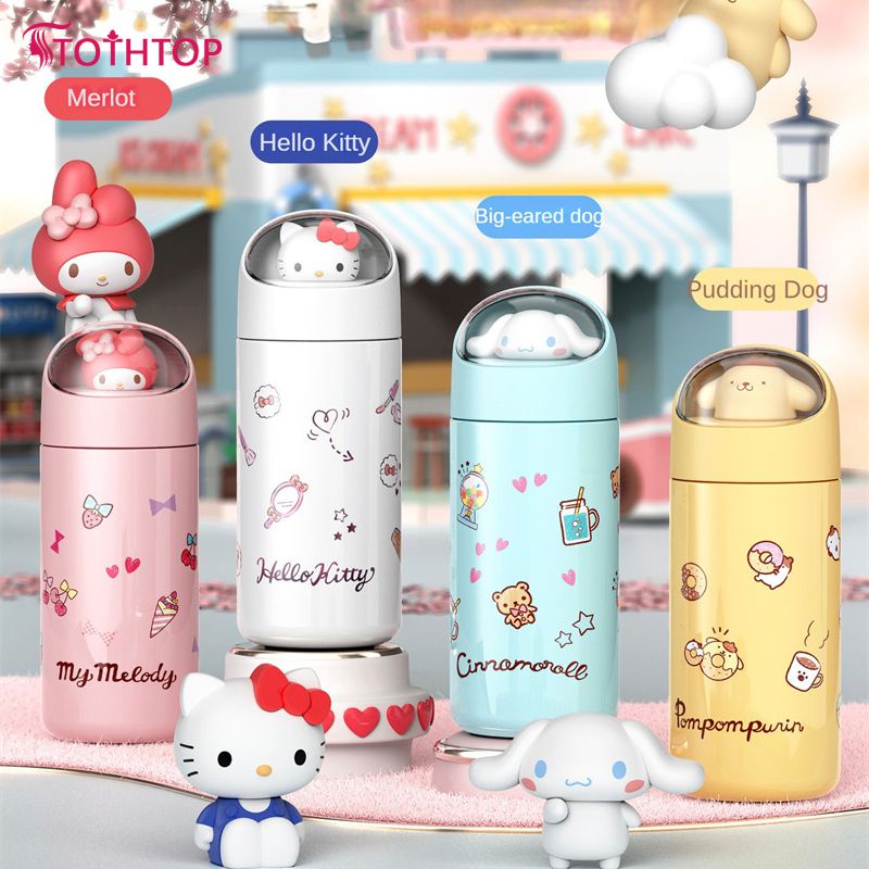 Cốc giữ nhiệt đồng thương hiệu Sanrio, Cốc nước học sinh dễ thương, Cốc đẹp, Cốc văn phòng tại nhà [TOP]