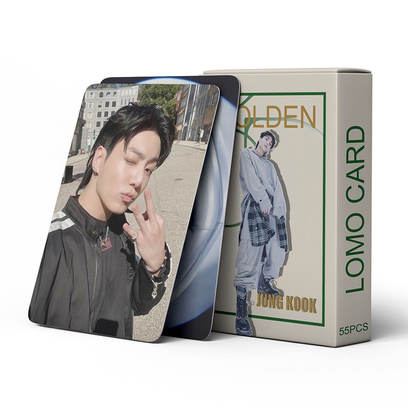 Hộp 55 Ảnh lomo card jungkook Nhóm bts Thẻ