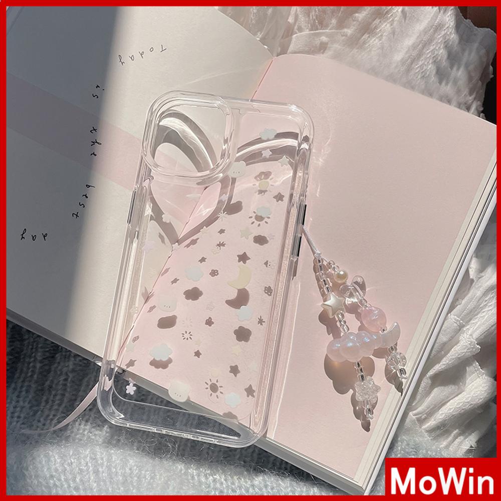 Ốp lưng iPhone 15 Pro Max Ốp iPhone Trong Suốt TPU Mềm Trong Suốt Nút Mạ Điện Hình Ngôi Sao Gấu Dễ Thương Tương Thích Với iPhone 14 13 Pro Max 12 Pro Max 11 XR XS Max 7Plus 8Plus