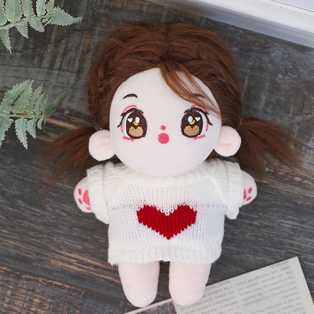 1 Búp Bê Nhồi Bông cotton Tóc Xanh Hình Ngôi Sao Tóc Dài 20cm Không Gây Kích Ứng Cho Bé Gái