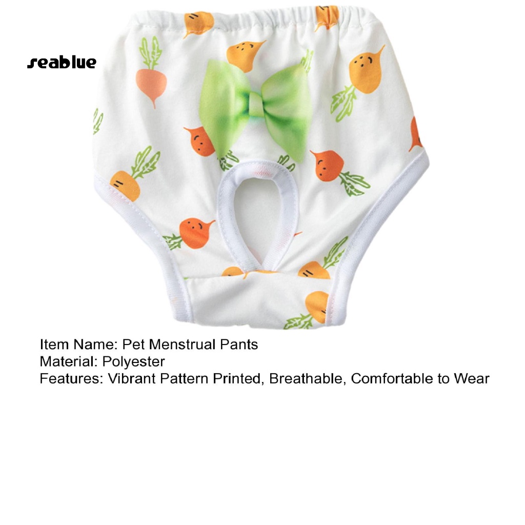 Tã Lót Nữ Thoáng Khí Thấm Hút Tốt Thoải Mái Có Nơ Ngăn Ngừa Bệnh Dịch Co Giãn Bảo Vệ Cho Cún Cưng