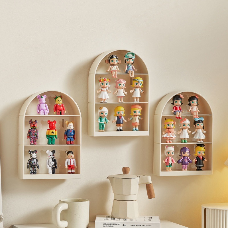 Landeli Hộp Đựng Búp Bê Trưng Bày Treo Tường Tiện Lợi Đứng