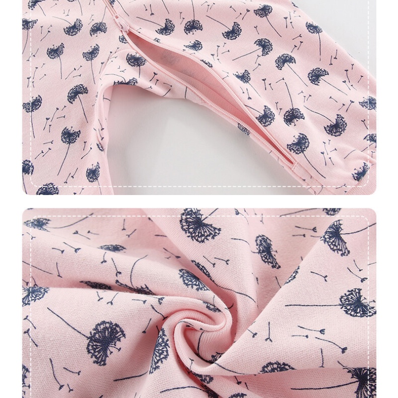 Bộ Áo Liền Quần Tay Dài Chất cotton Có Khóa Kéo In Hoạt Hình Phong Cách Giáng Sinh Thời Trang Thu Đông Cho Bé Sơ Sinh