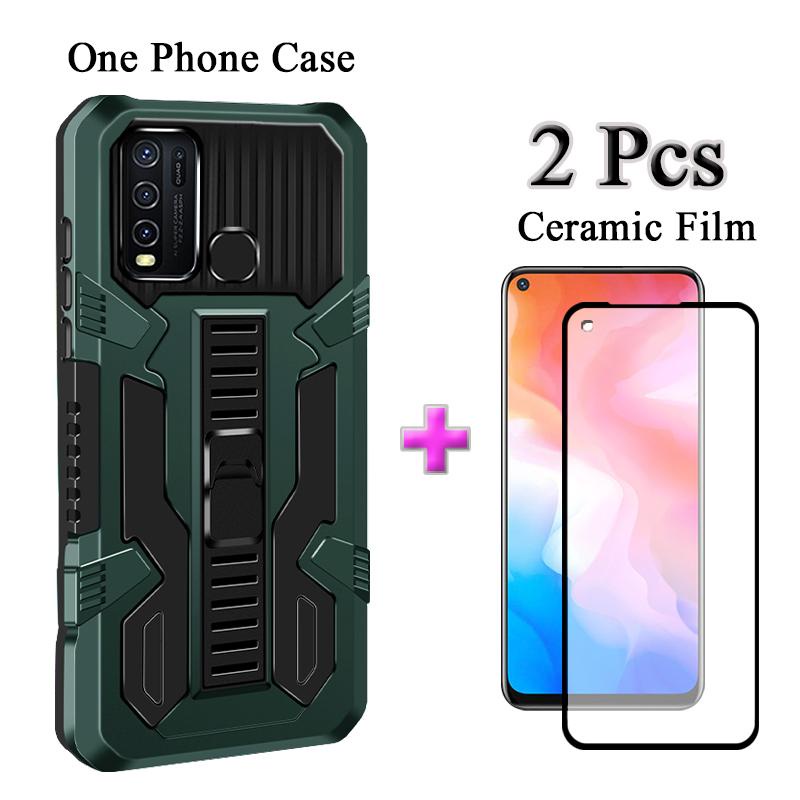 Ốp Điện Thoại Cứng Hai Mảnh Màn Hình Gốm Sứ 2 Trong 1 Cho vivo y50 vivo y30