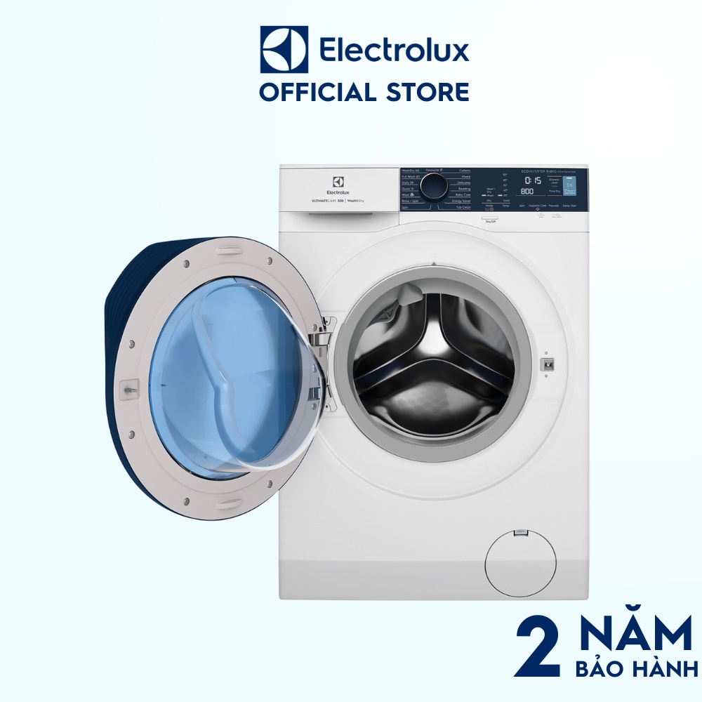 Máy giặt sấy Electrolux 9/6kg UltimateCare 500-EWW9024P5WB-Diệt khuẩn tối ưu bằng hơi