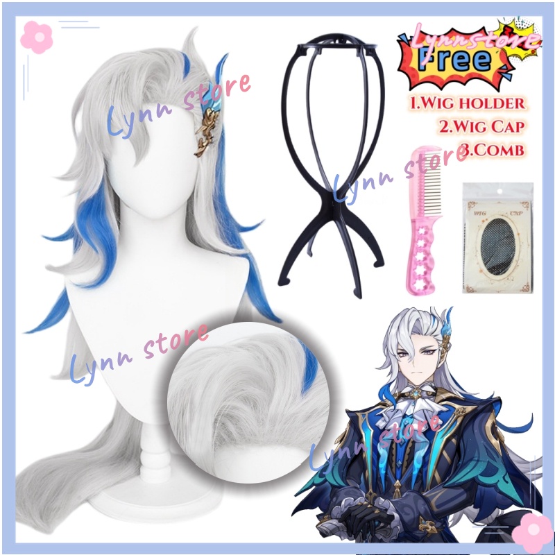 Tóc Giả Hóa Trang neuvillette 110cm Chịu Nhiệt