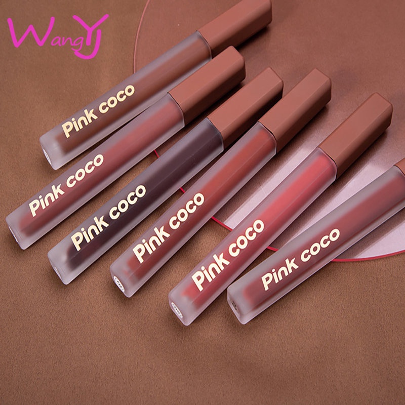 Pink coco Son Môi 6 Màu Sắc Tùy Chọn Chống Thấm Nước