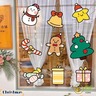 Miếng dán trang trí cửa kính họa tiết giáng sinh độc đáo