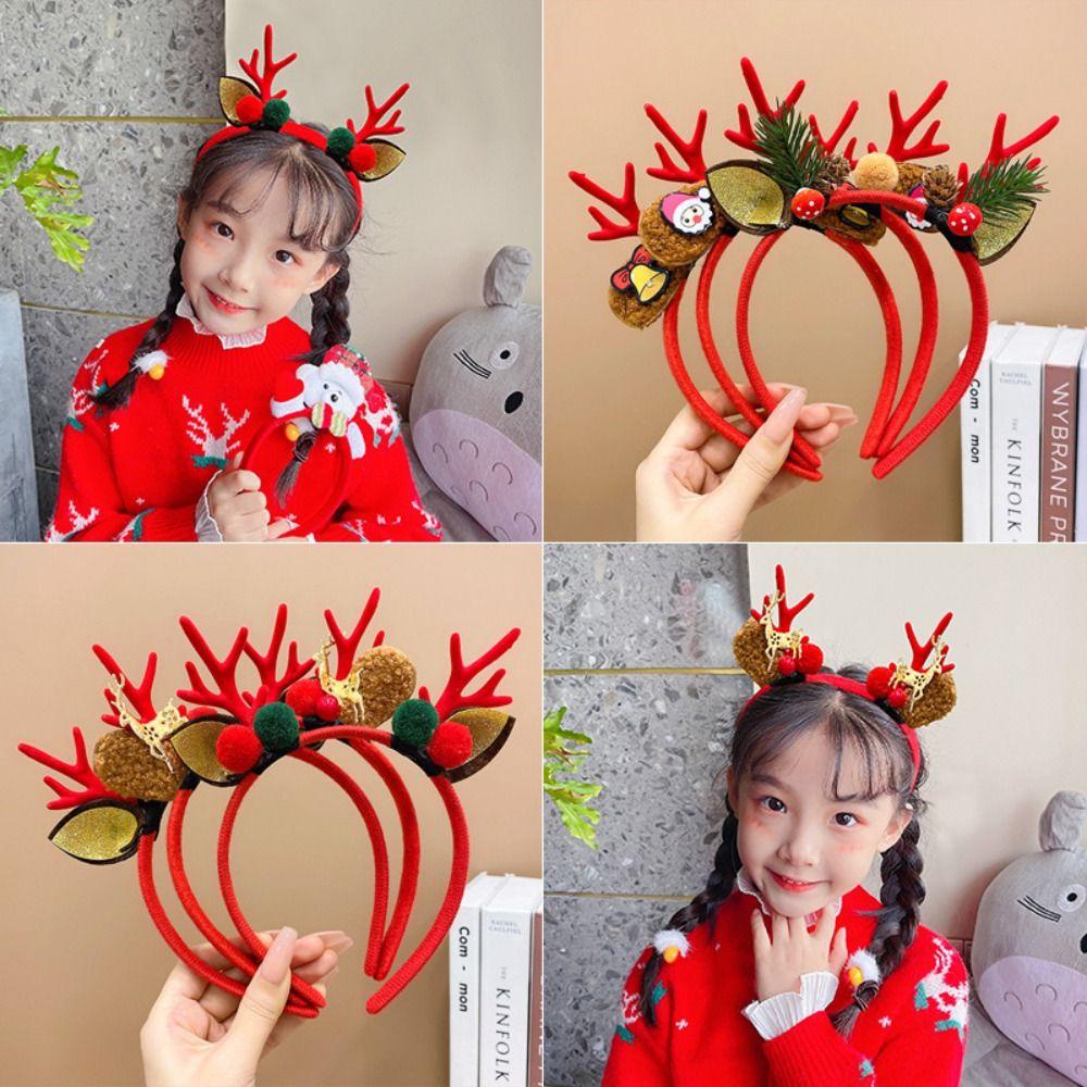 Băng Đô Cài Tóc Hình Sừng Hươu Hóa Trang Giáng Sinh