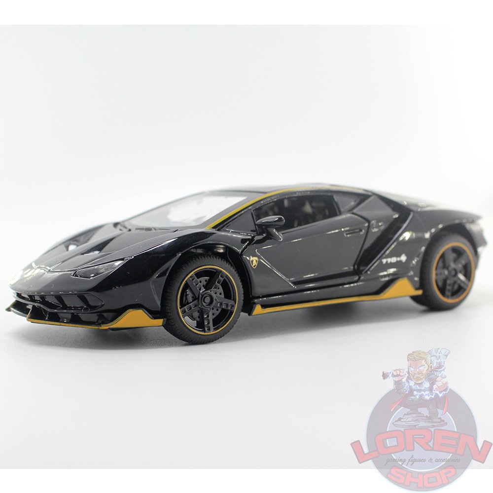 Mô hình ô tô kim loại Lamborghini Centenario LP770-4, siêu xe đồ chơi có đèn còi lorenshop