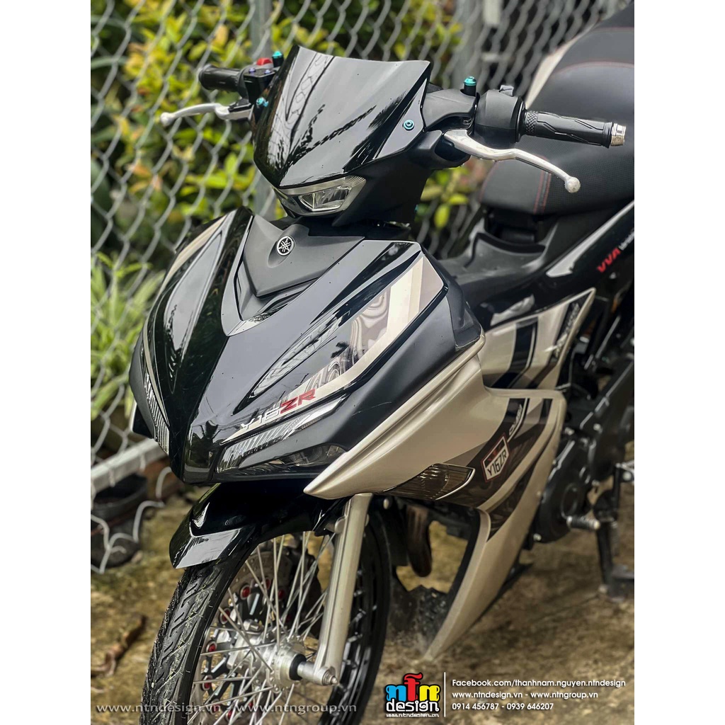 Tem rời Y16 ZR 2023 cho Exciter 155 vàng cát đen - mẫu mới siêu hot