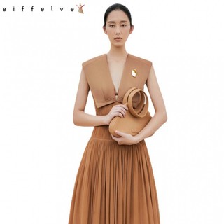 【S-L】Đầm Xòe Không Tay Cổ Chữ v Dáng Ôm Phong Cách Thời Trang Mùa Hè Hàng Mới 