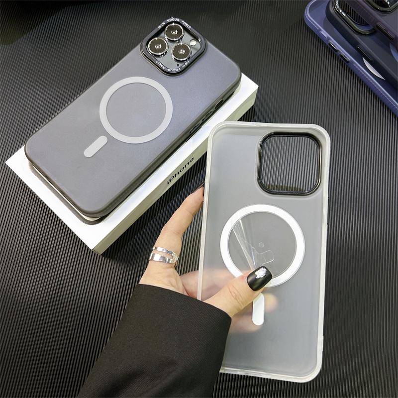 Ốp Điện Thoại Từ Tính Chống Dấu Vân Tay Cho iphone 15 pro max / 15 pro / 15 / 14 pro max / 14 pro / 14 / 13 pro max / 13 pro / 13 / 12 pro max / 12 pro / 12 / 11