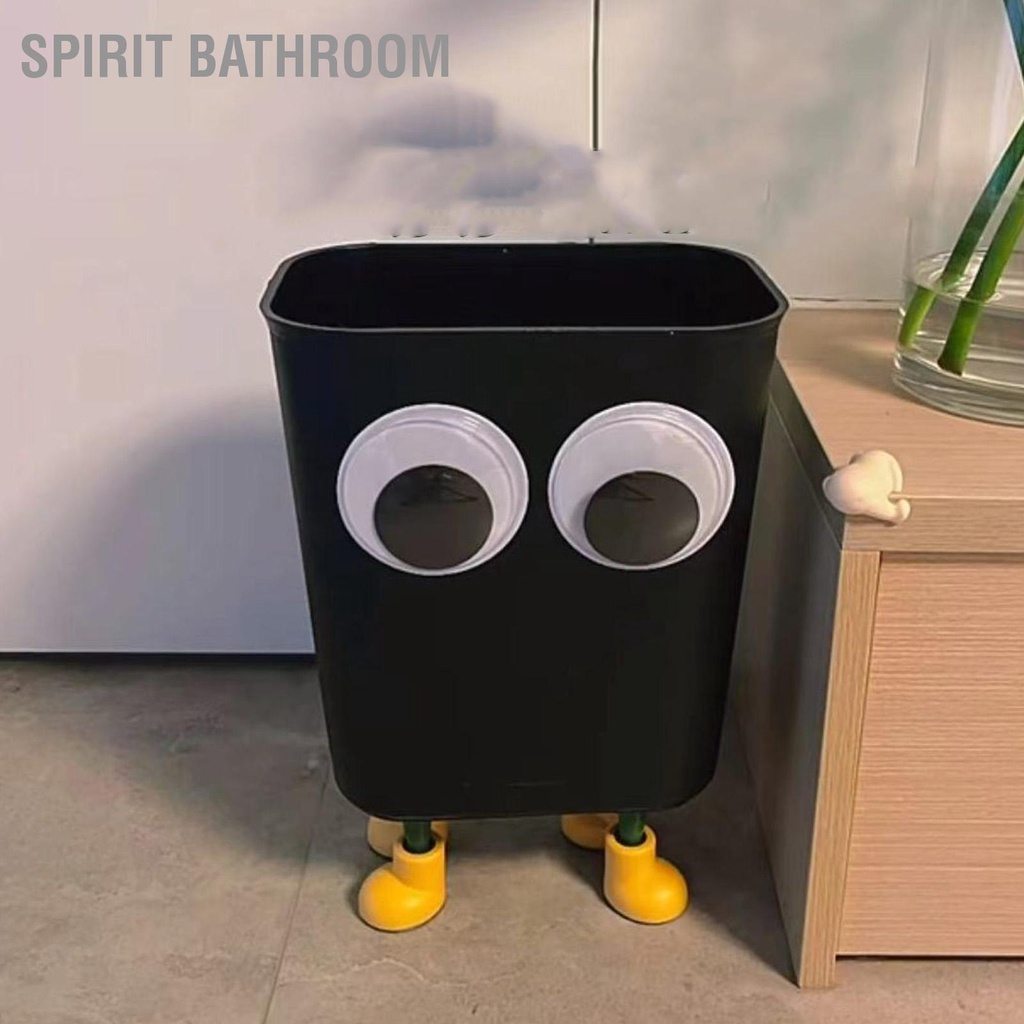 SPIRIT Bathroom Thùng Rác Bằng Nhựa Có Mắt To Chân Mở Top Dung Tích Lớn Cho Gia Đình Phòng Ngủ Khách Nhà Bếp