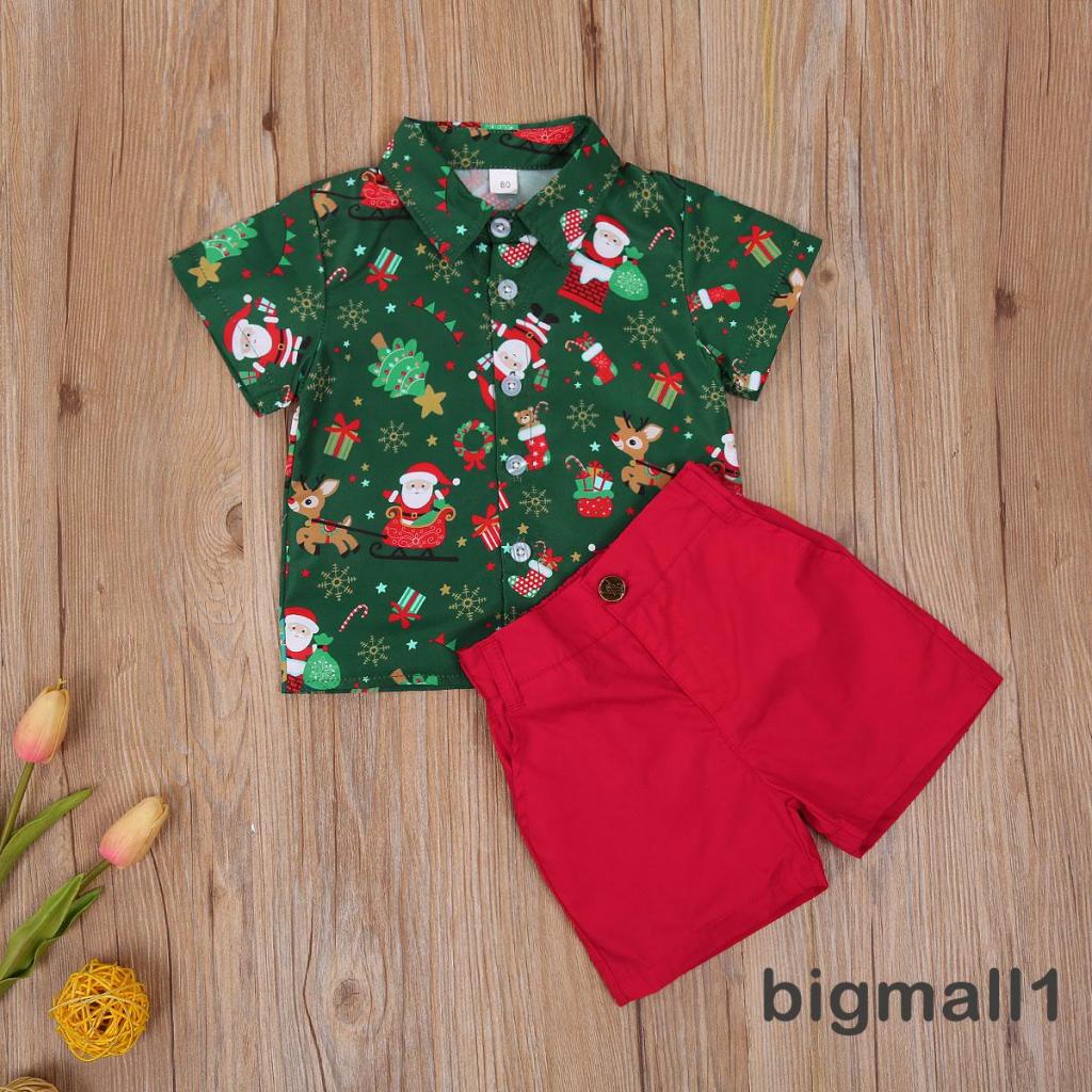 Topmall set Áo Thun polo + Quần short Màu Trơn Cho Bé Trai 1-6 Tuổi