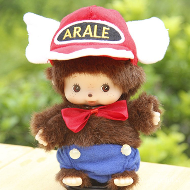 Mongolian monkey Qiqi plush small monkey 15cm kindergarten Mongolian Qiqi plush toy doll Doll Doll